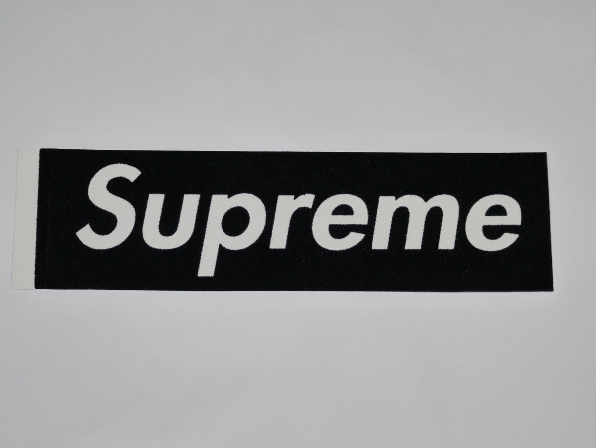 Supreme Black Felt Box Logo Sticker –