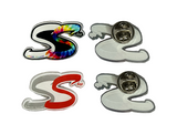 Script Logo Mask + Pin set