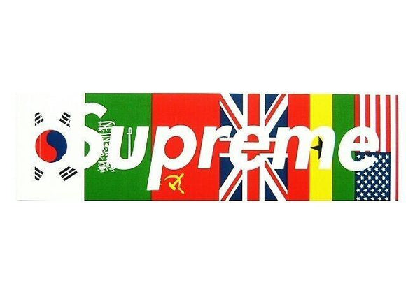 Supreme Flags Box Logo Sticker SSAuthentic