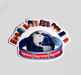 Supreme Globe Sticker
