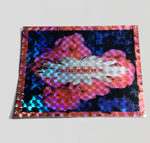 Supreme Holographic Flower Sticker FW/17