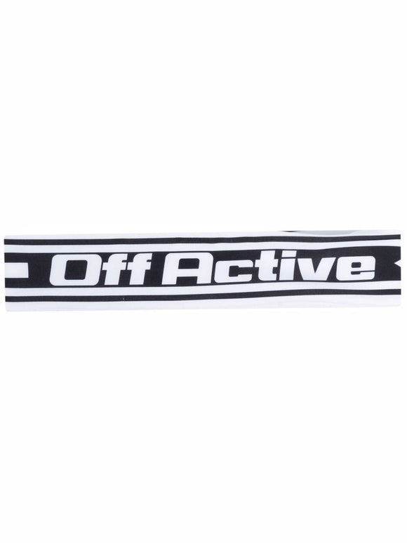 Off-White logo-print tennis headband