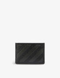 Off-White Diagonals 3D logo leather cardholder