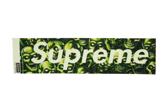 Supreme Glow in the Dark Skull Box Logo Sticker