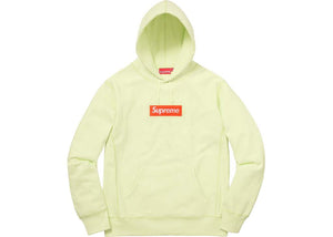 Supreme Yellow Box Logo Hooded Sweatshirt