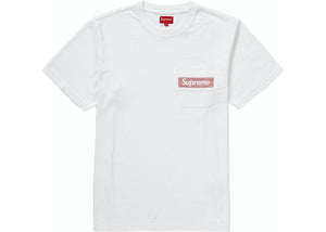 Supreme Mesh Box Logo Stripe Pocket Tee