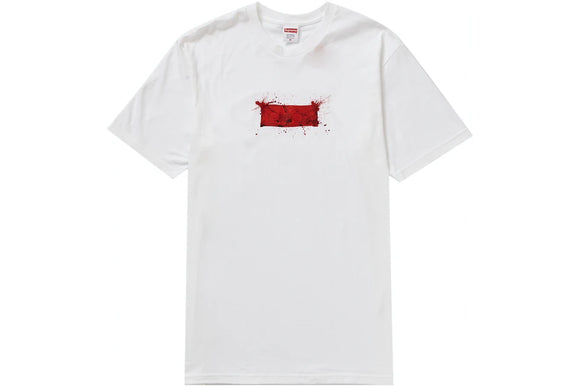 Supreme white t deals shirt box logo