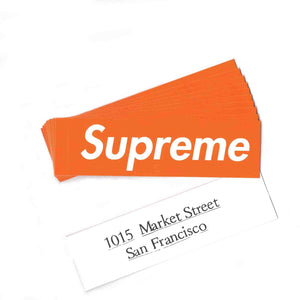 Supreme SF Box Logo Sticker