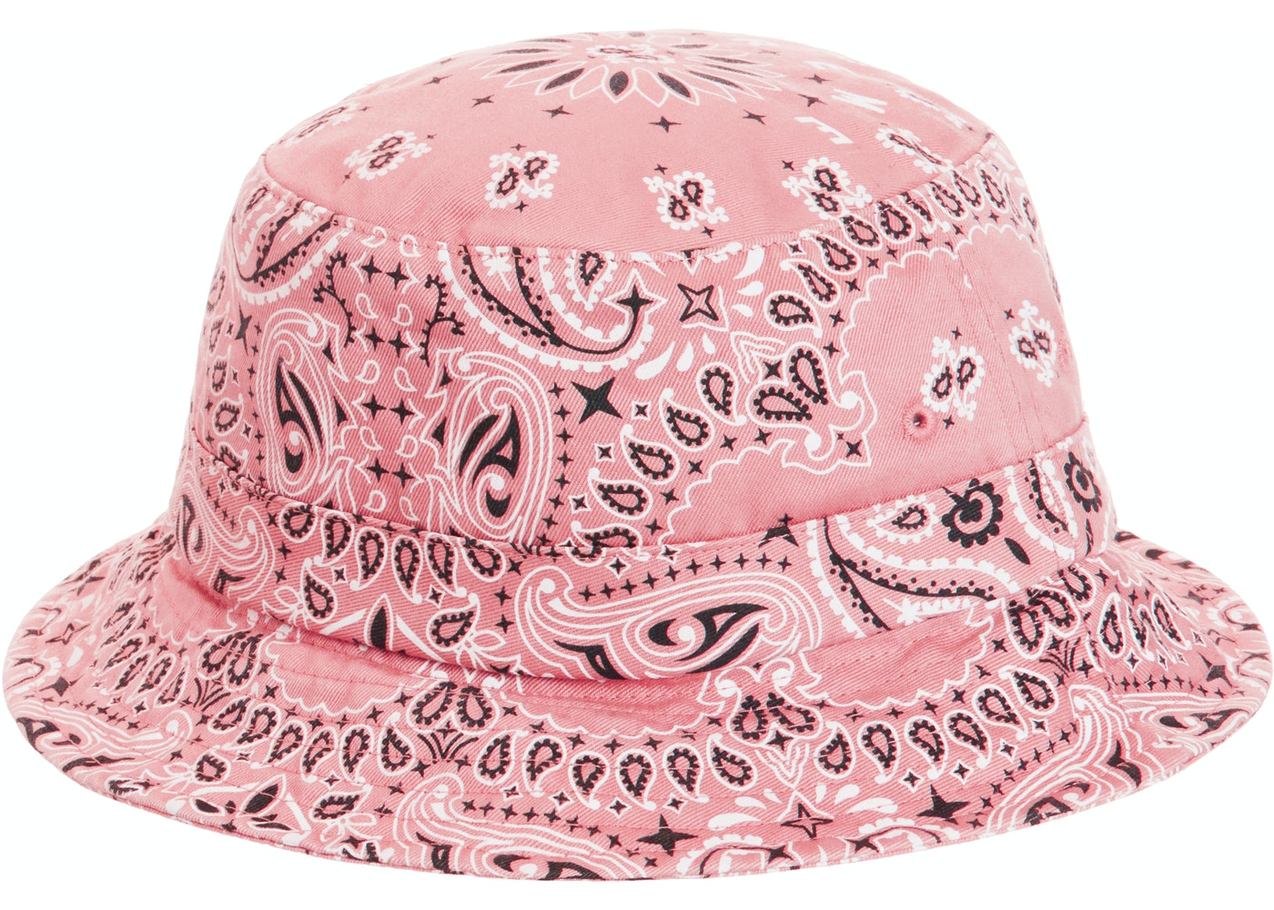 Supreme Bandana Bucket Hat Pink –