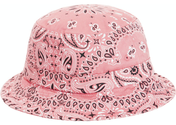 Supreme Bandana Bucket Hat Pink