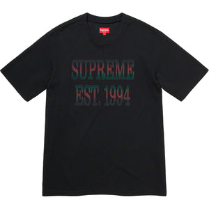 Supreme Cotton Mesh Gradient Logo S/S Top